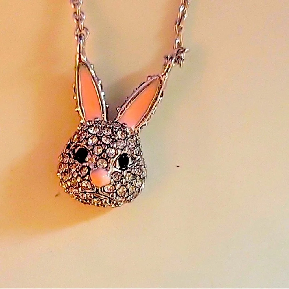 Kate Spade Novelty Magic Rabbit Mini Bunny Pendant Necklace